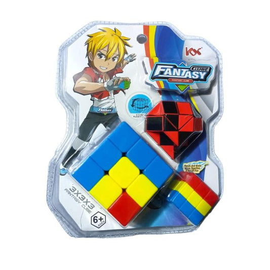 Original Rubik's Cube & Mini Cube,Puzzle 3  in 1 Pack